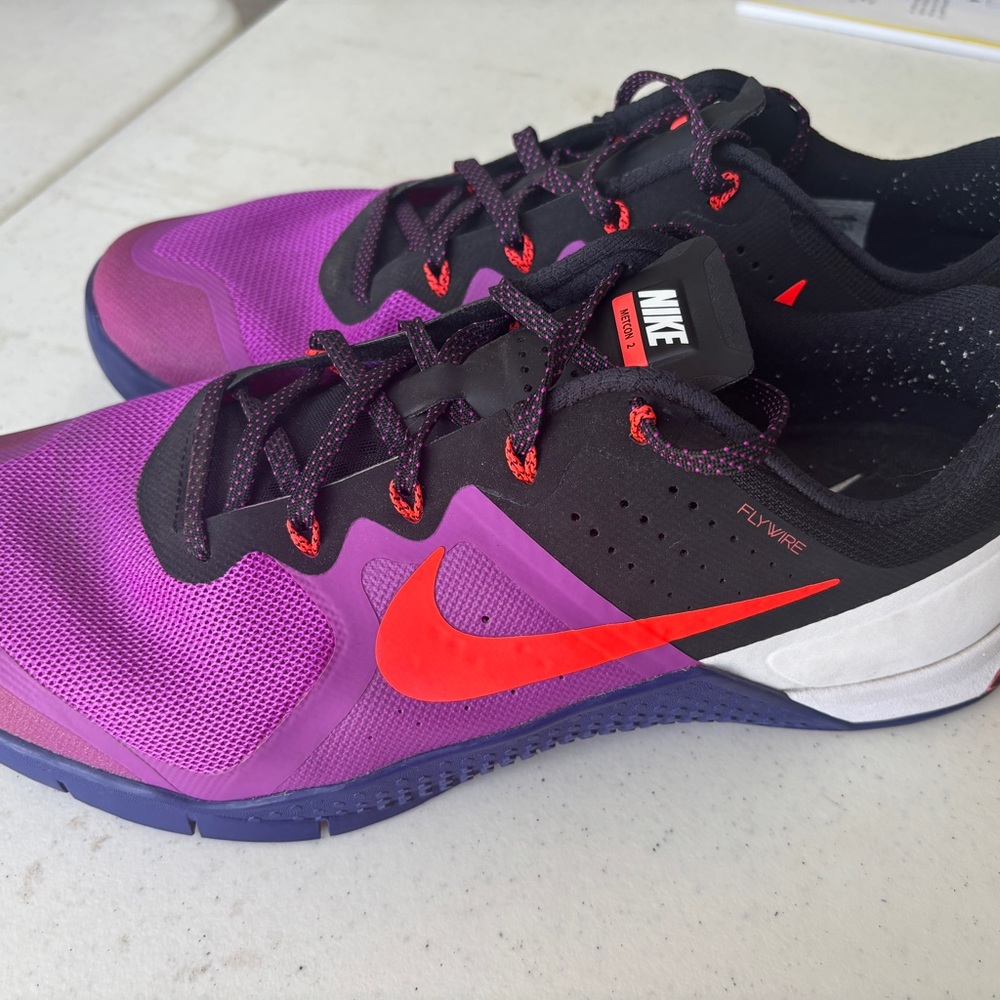 Nike Metcon 2 Flywire - Men’s Size 12.5 - Bright Purple & Red - LIKE NEW!